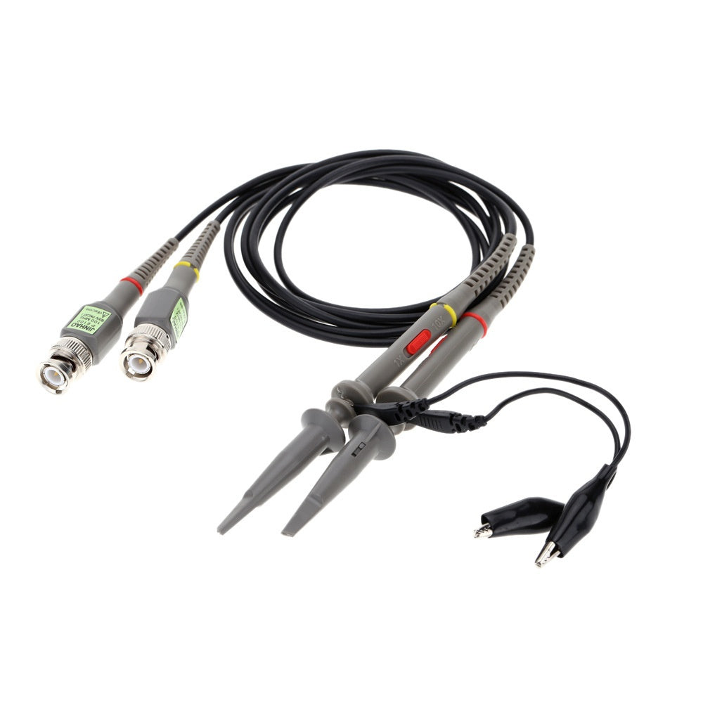 P6100 2Pcs 1X 10X 100MHz Oscilloscope Probe Alligator Clip