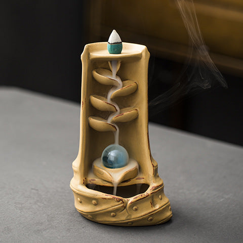 Multi-layers Ceramic Back flow Incense Burner