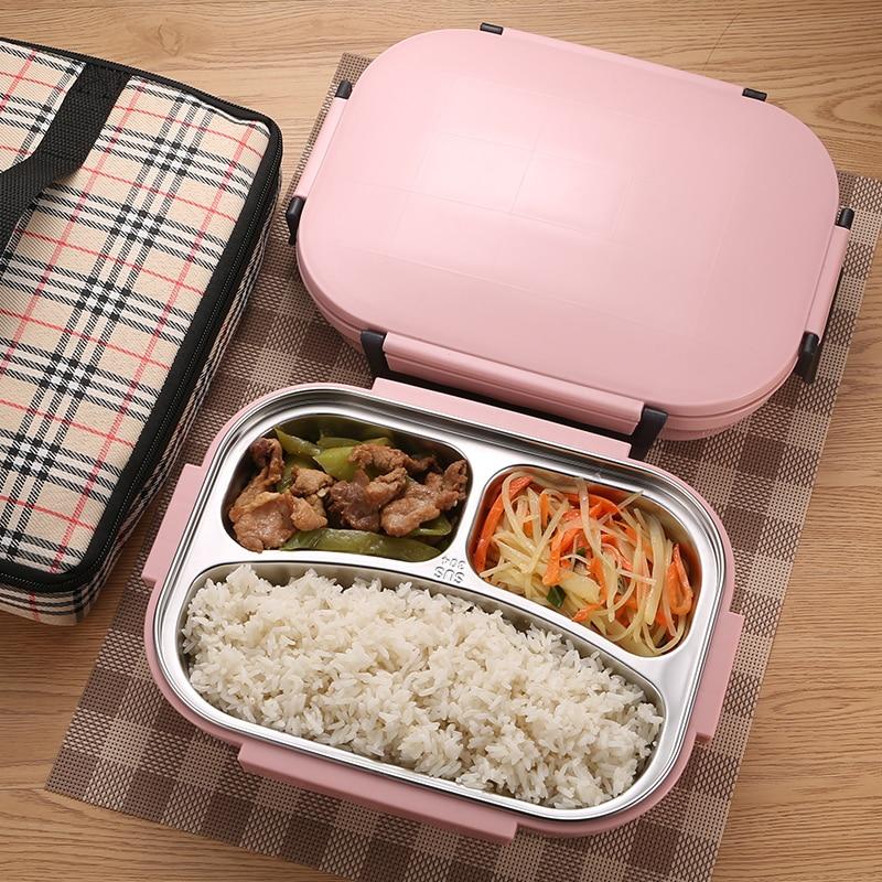 Stylish leakproof Japanese style stainless steel lunch box