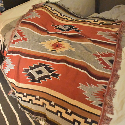 Ethnic wind car blanket