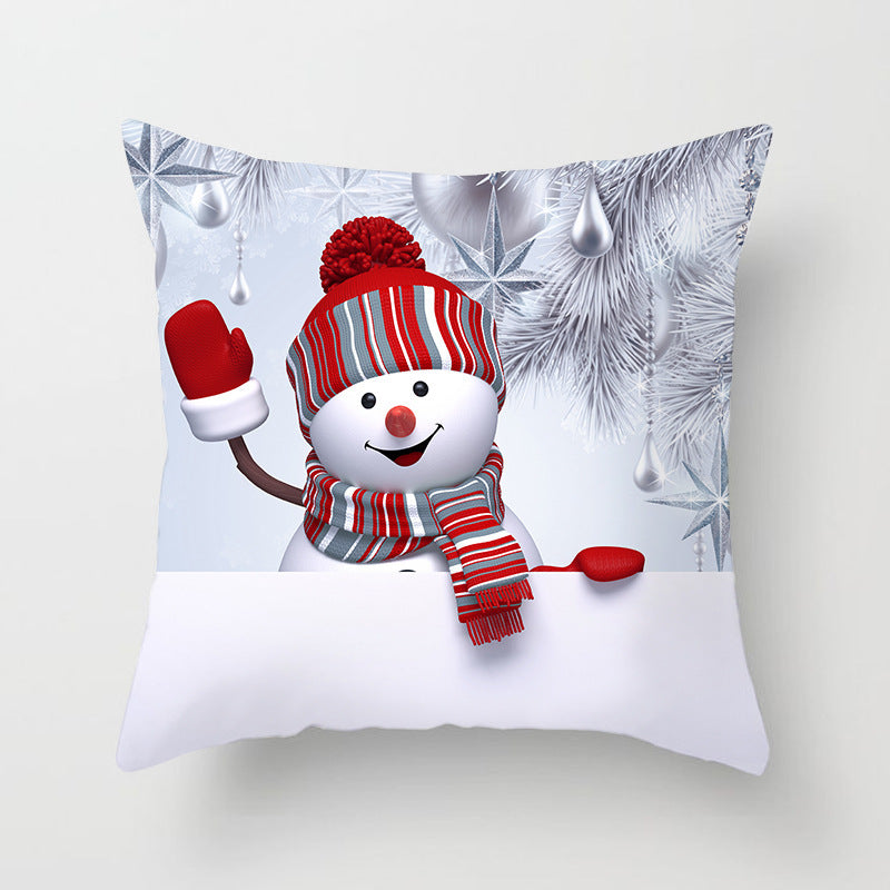 Christmas Snowman Series Peach Soul Pillow Case