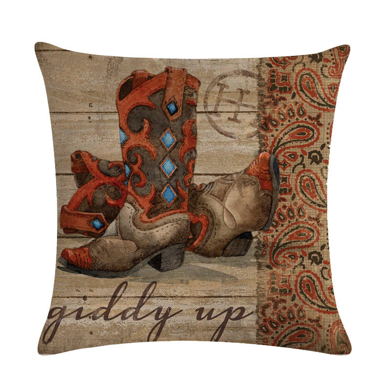 Wild West Throw Pillow Covers