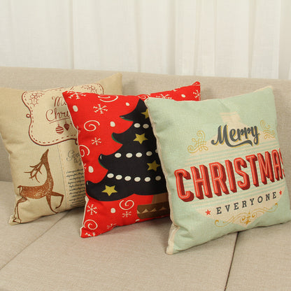 Christmas elk pillowcase