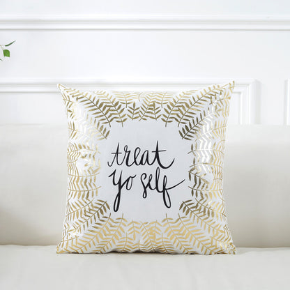 Gilding Pillow Cover Super Soft Home Cushion Cover