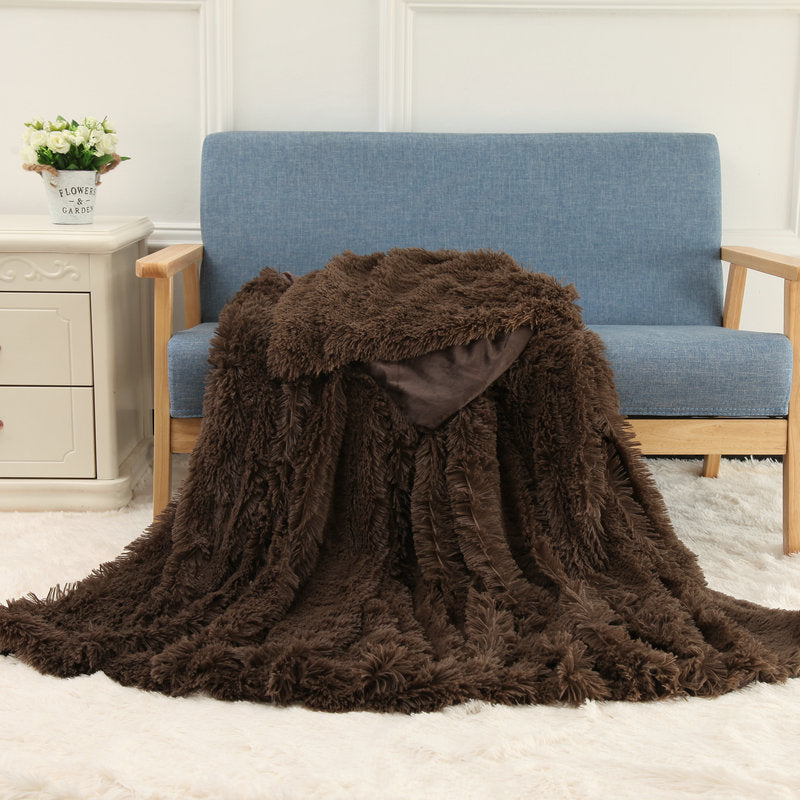 Plush Blanket Double-layer Blanket Multifunctional