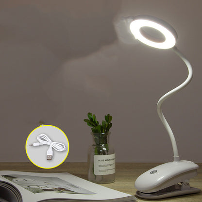 Clip-on rechargeable desk lamp