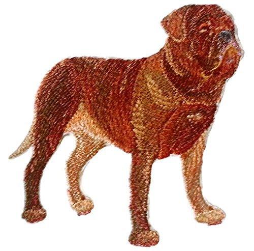 Dogue De Bordeaux dog Embroidery Iron On/Sew patch [4.5" x 4"]