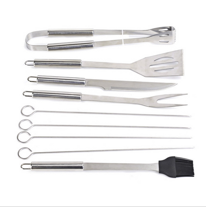 10 pieces of bbq barbecue tools outdoor baking utensils