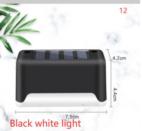 New Upgrade Waterproof LED Solar Fence Lamp Solar Deck Lights Solar Step Light Outdoor For Patio Stairs Garden Pathway Step Yard