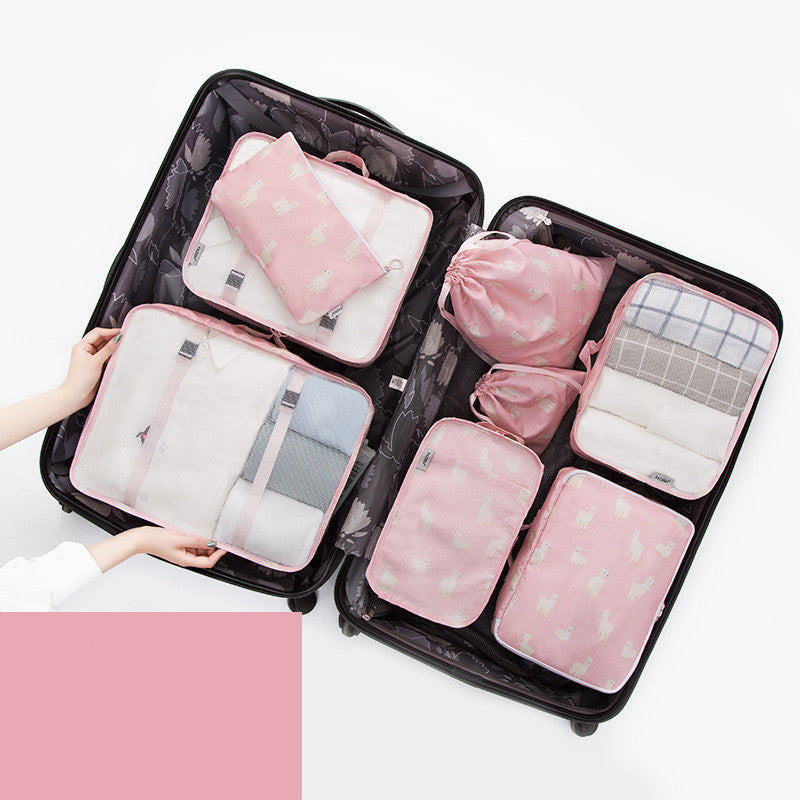 8-piece waterproof folding travel storage bag