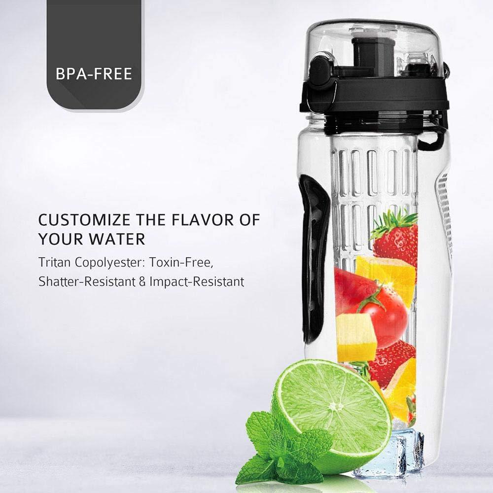 1000ml Water Fruit Bottle BPA Free Plastic Sport Fruit Infuser Water Bottles With Infuser Juice Shaker Drink Bottle Of Water