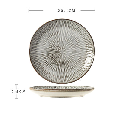 Beautiful Ceramic Dinner Plate Advanced Sense Of Micro Flaw