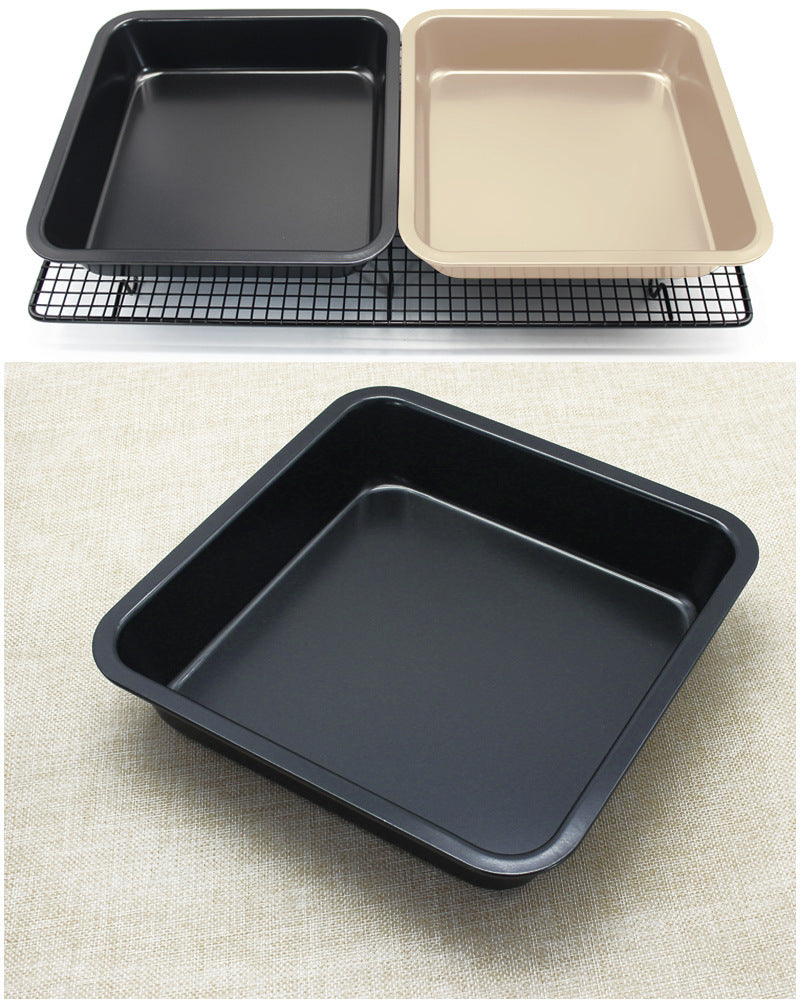 DIY Square Baking Pan Non-stick Cake Mold 8 Inch High Square Pan Square Cake Mold