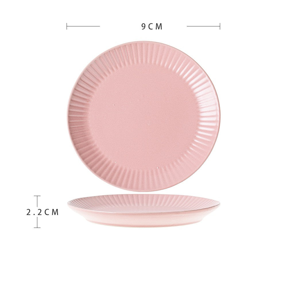 Beautiful Ceramic Dinner Plate Advanced Sense Of Micro Flaw