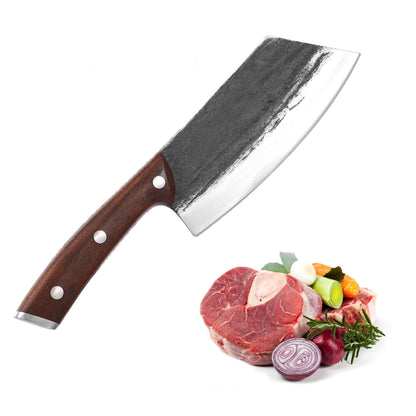 Meat Cleaver Knife Heavy Duty Japanese Hand Forged Chef Knife, Cleaver Knife For Meat Cutting