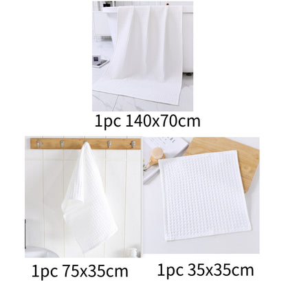 Water-absorbing  Quick-drying Pure Cotton Waffle Bath Towel