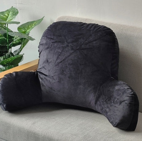 Solid color corduroy cushion with armrest waist