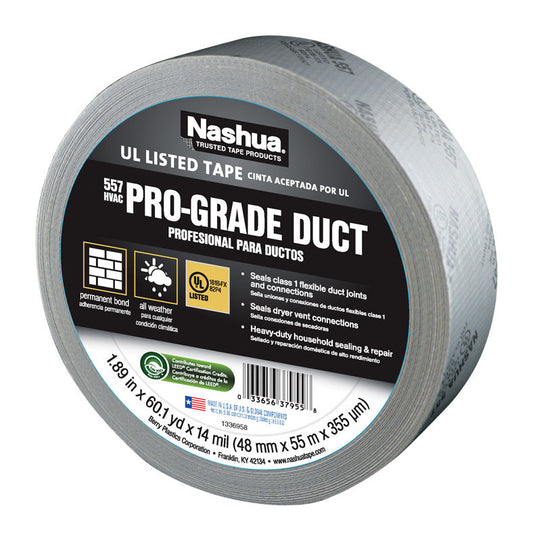 Nashua 4760542 557 HVAC Duct Tape 1.89 in. x 60.1 Yard. Listed Duct Ta