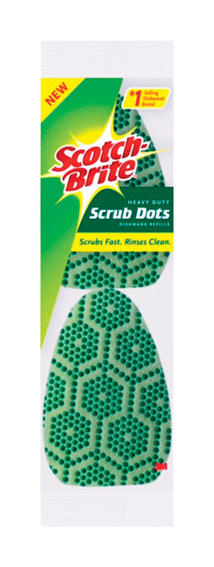 3M 1749944 1.65 x 3.5 in. Scotch-Brite Scrub Dots Heavy Duty Fiber Spo