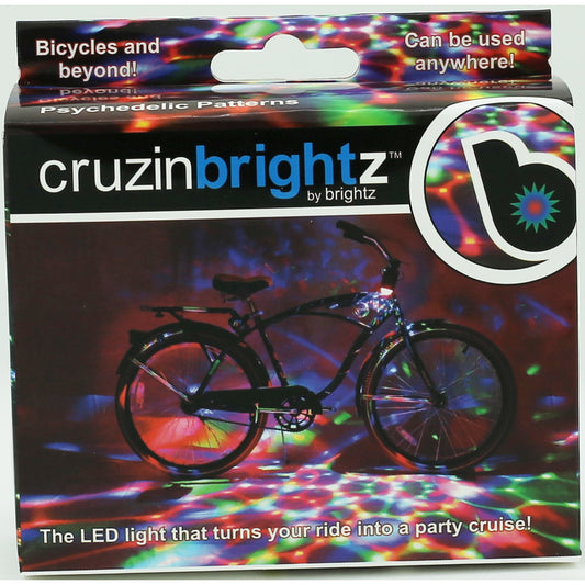 Brightz 9700451 Cruzenbrightz Disco Bicycle LED Lights  Multi-Colored