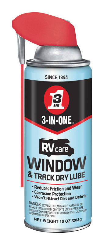 3-in-One 8938128 10 oz RV Care Window & Track Dry Lubricant Can