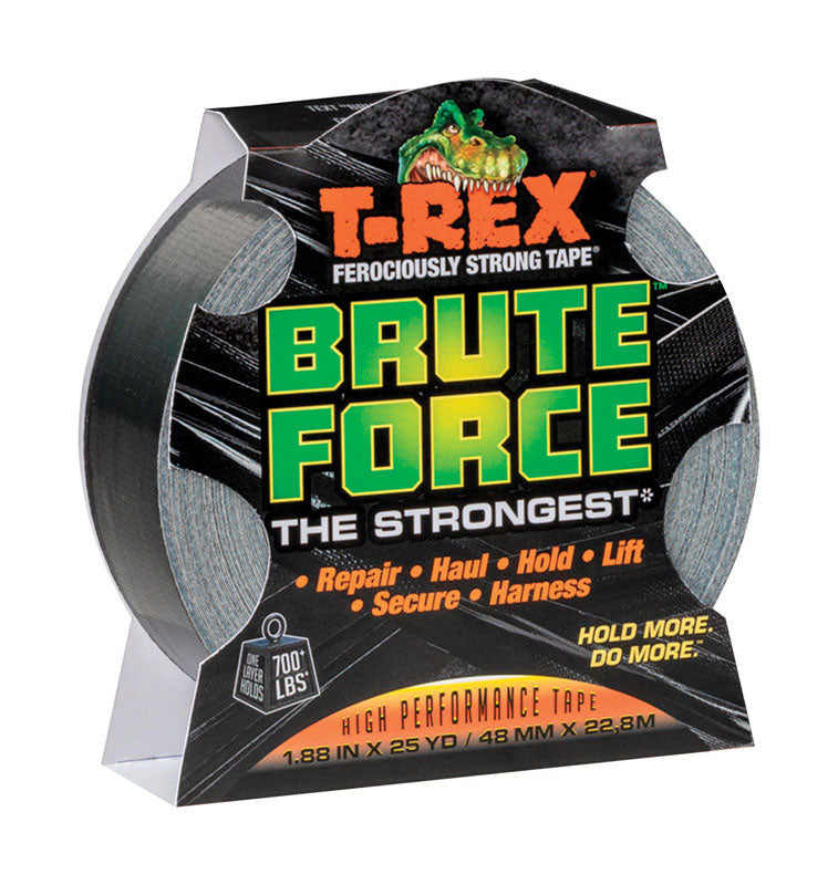 T-Rex 4908257 Brute Force 1.88 in. x 25 Yards Black Duct Tape