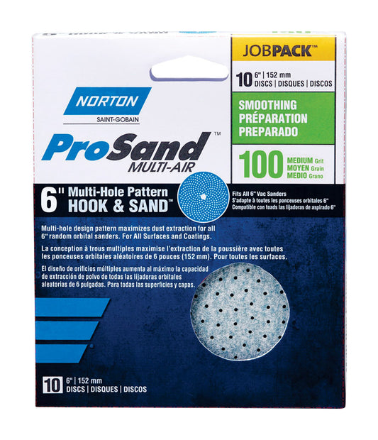 Norton 1936624 ProSand Multi-Air Cyclonic 6 in. Ceramic Hook & Loop Sa