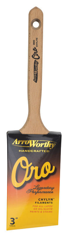 Arroworthy 1902329 Oro 3 in. Angle Chylyn Paint Brush