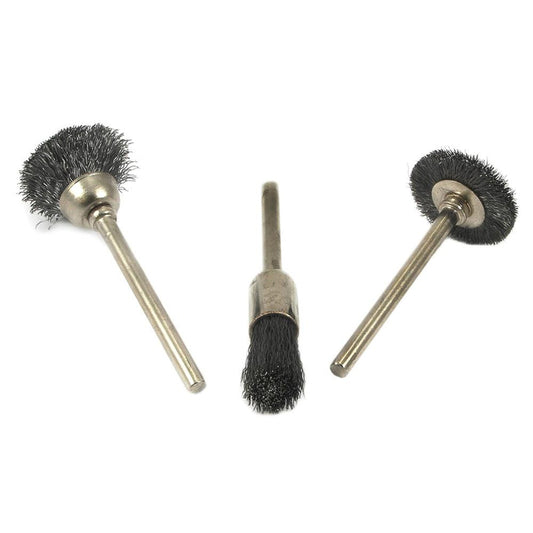 Forney Industries 2837722 Nylon Wire Bristle Brush Set, 15000 rpm