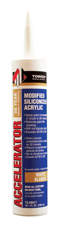 Tower Sealants 1800978 Accelerator White Modified Siliconized Acrylic