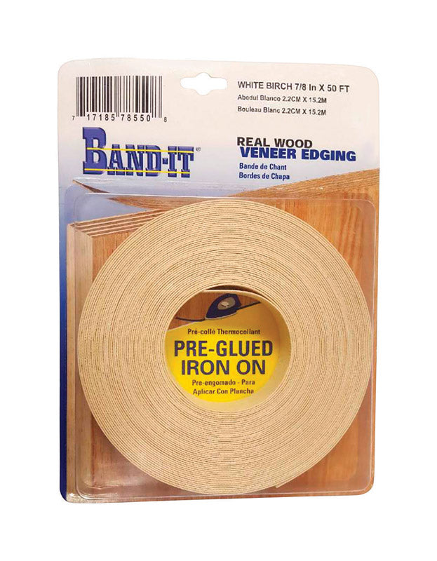 Band It 5992656 50 ft. x 0.87 x 0.03 in. White Birch Real Wood Veneer