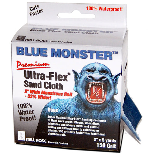 Blue Monster 4000197 5 yards x 2 in. 150 Grit Mill Rose Ultra-Flex Alu