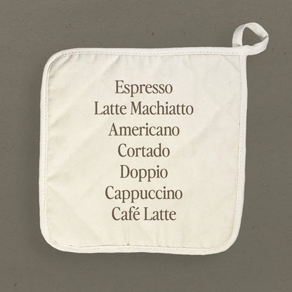 Cafe Drinks - Cotton Pot Holder