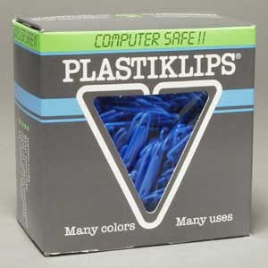 Plastiklips Paper Clips Medium Size 500 Pack DARK BLUE (LP-0330)