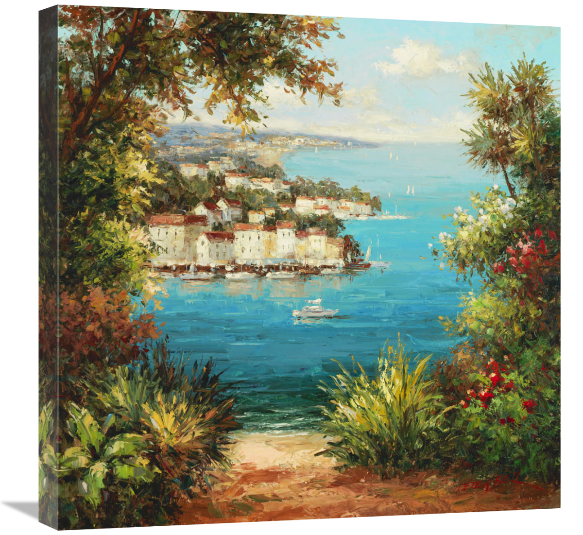 Global Gallery GCS-132513-2424-142 24 x 24 in. Harbor Outlook Art Prin