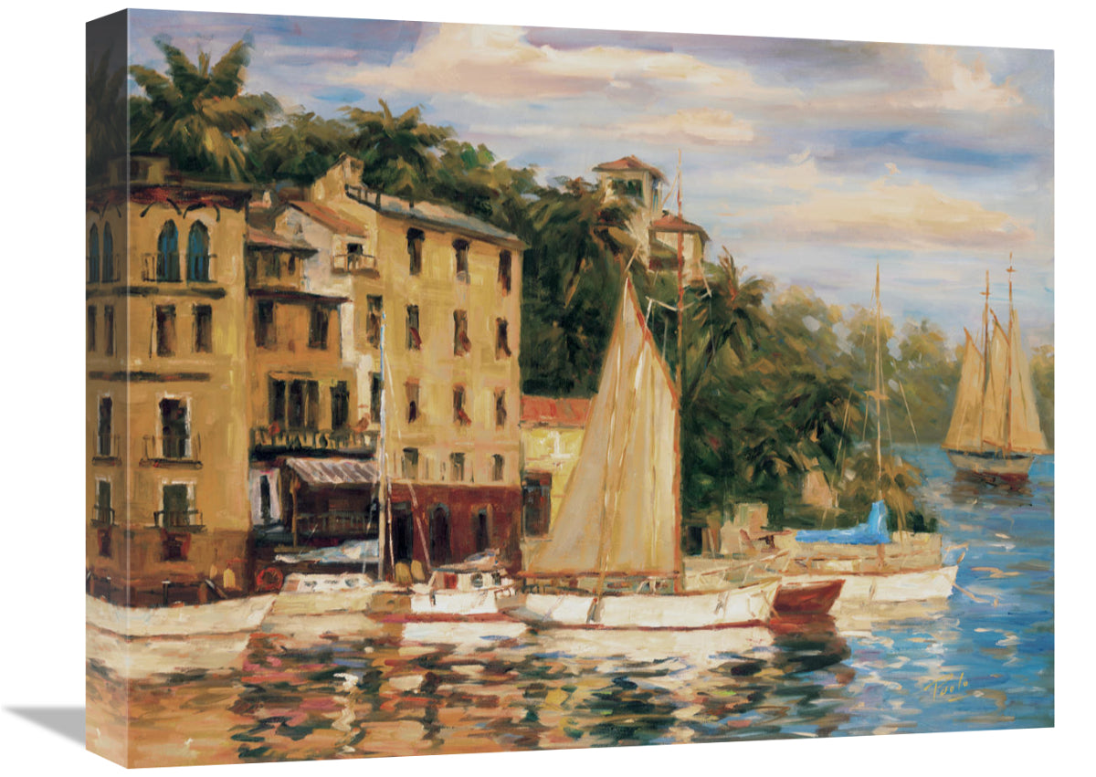 Global Gallery GCS-126676-1620-142 16 x 20 in. San Miguel Harbor Art P