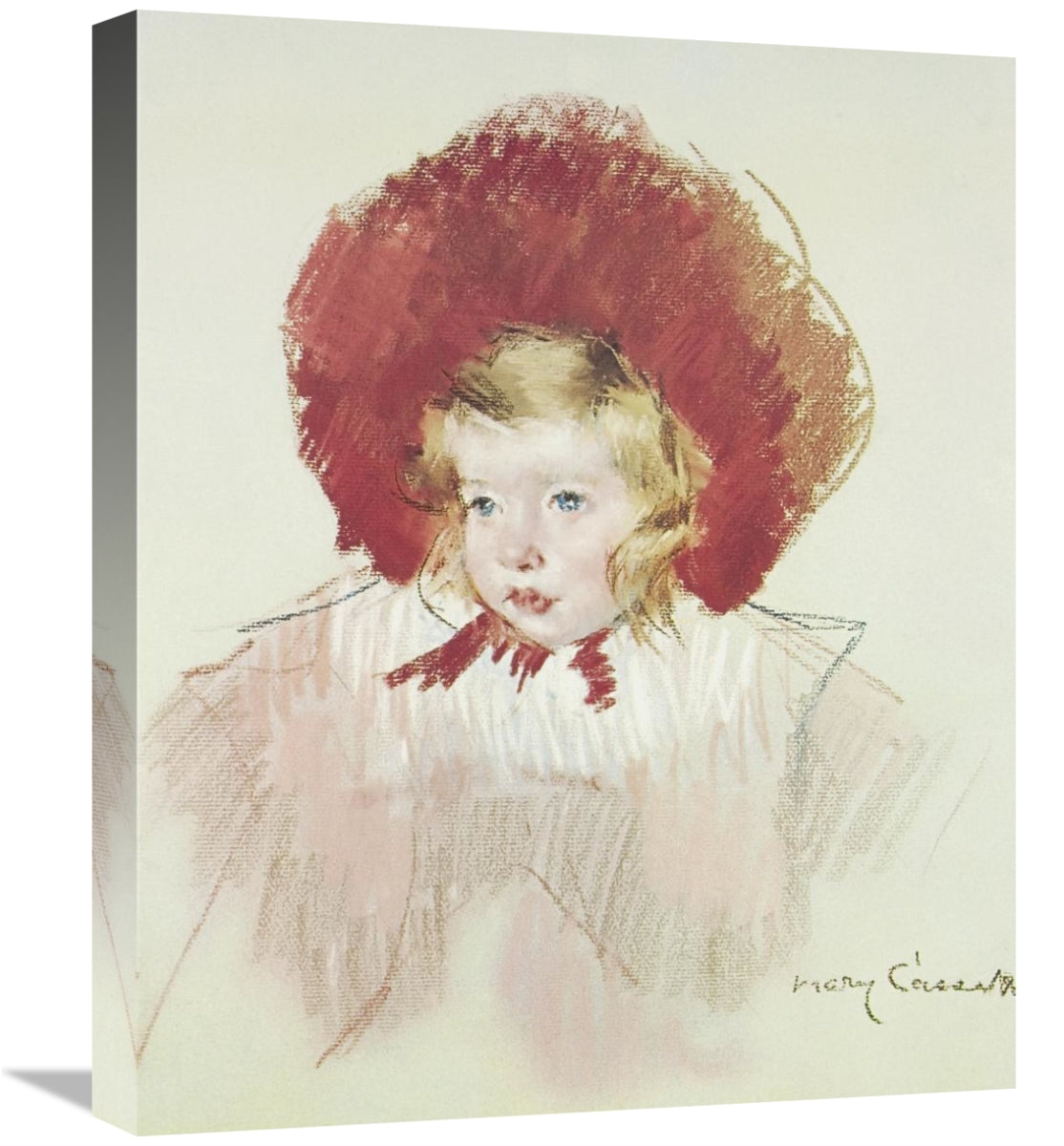 Global Gallery GCS-372645-22-142 22 in. Child with Red Hat Art Print -