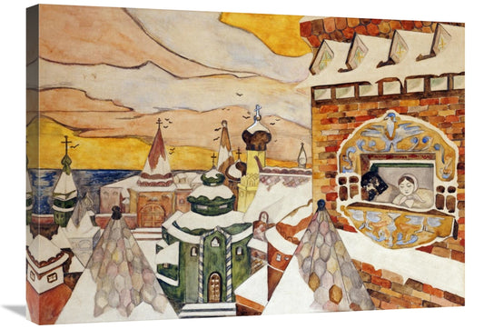 Global Gallery GCS-267221-30-142 30 in. Gazing Down Upon the Village A