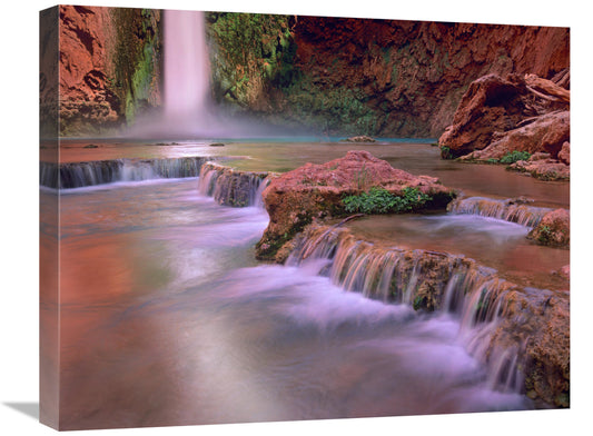 20 x 24 in. Mooney Falls Cascading Into Havasu Creek, Grand Canyon