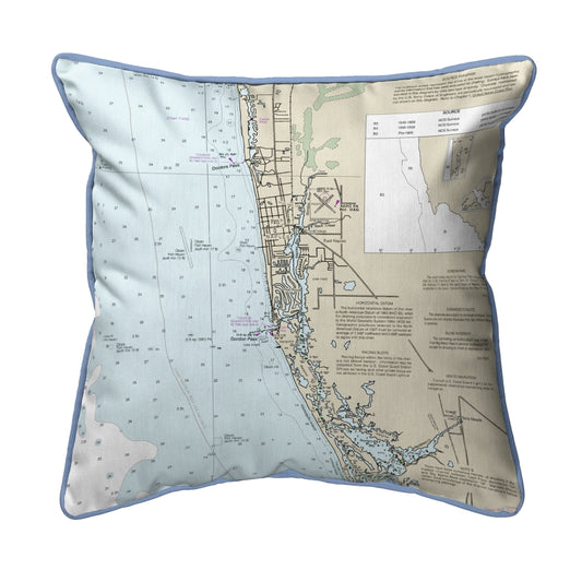 Betsy Drake ZP11429NA Naples Bay, FL Nautical Map Extra Large Zipp