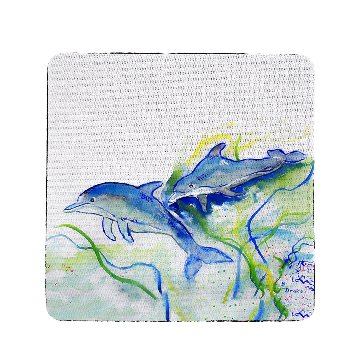 Betsy Drake CT002 Dolphins Coaster - Set of 4