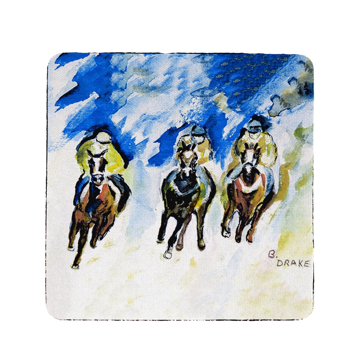 Betsy Drake CT320 Three Racing Coaster - Set of 4