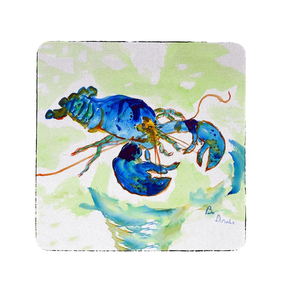 Betsy Drake CT660 Green Blue Lobster Coaster - Set of 4