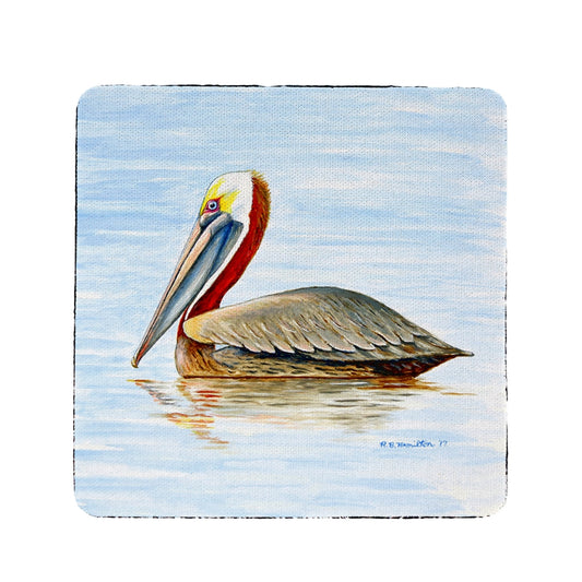 Betsy Drake CT807 Summer Pelican Coaster - Set of 4