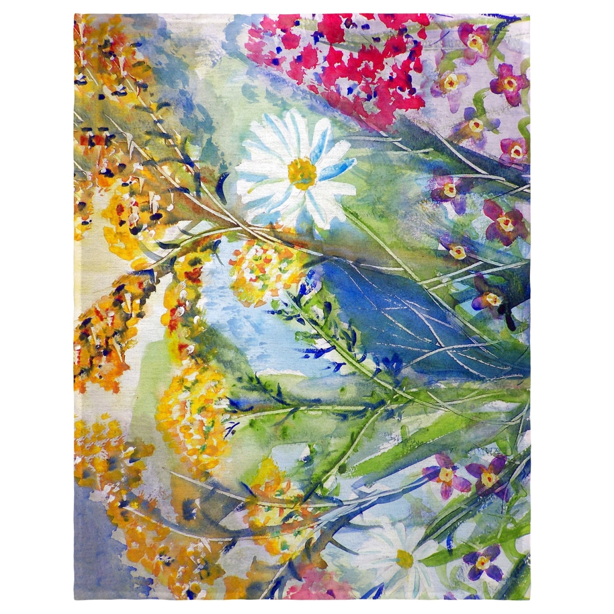 Betsy Drake PM166 14 x 18 in. Wild Flowers Place Mat - Set of 4