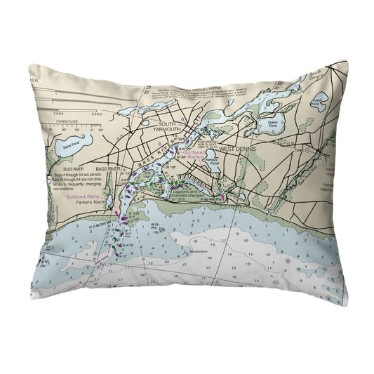 Betsy Drake NC13229BR 16 x 20 in. Bass River, MA Nautical Map Nonc