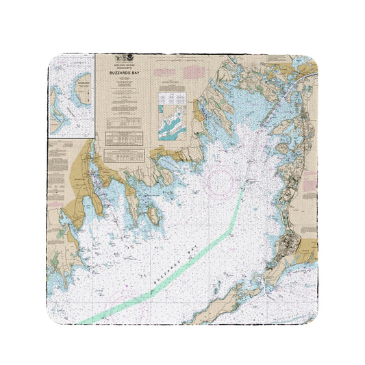 Betsy Drake CT13230BB 4 x 4 in. Buzzards Bay, MA Nautical Map Coas