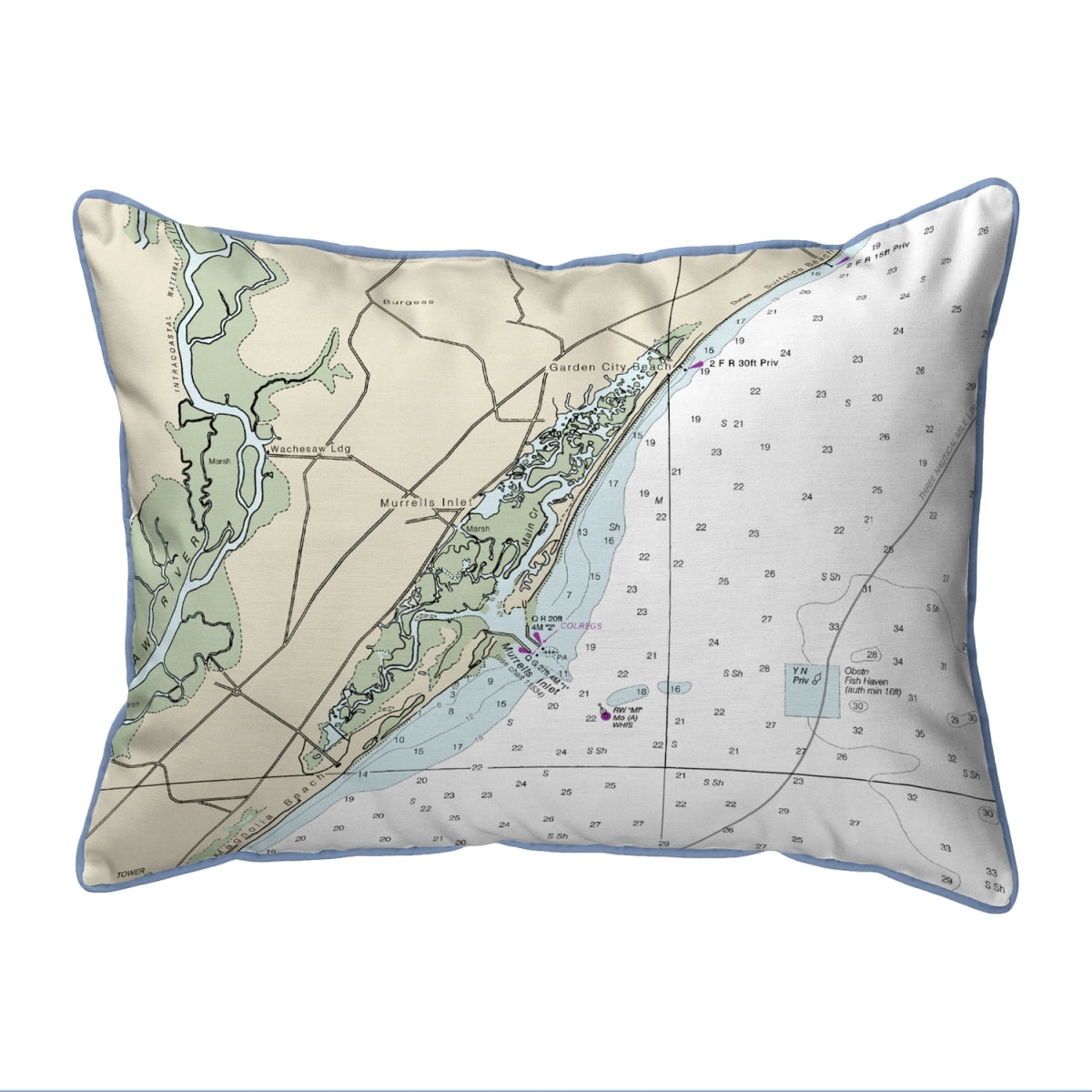 Betsy Drake SN11535M 11 x 14 in. Murells Inlet, SC Nautical Map Sm