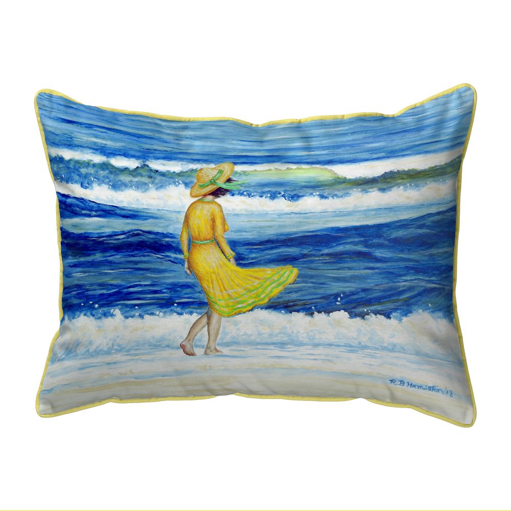 Betsy Drake SN889 11 x 14 in. Rough Surf Small Indoor & Outdoor Pillow