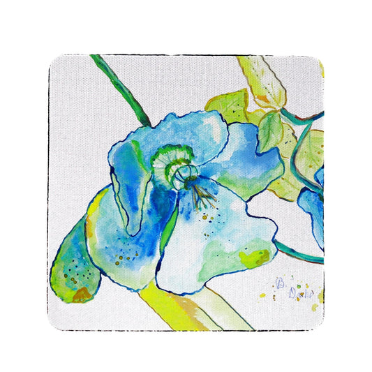 Betsy Drake CT1115 Blue Hibiscus Coaster - Set of 4